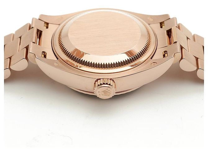 Rolex Relógio Datejust de ouro rosa com mostrador chocolate e estrelas de diamantes para mulher - vista 15