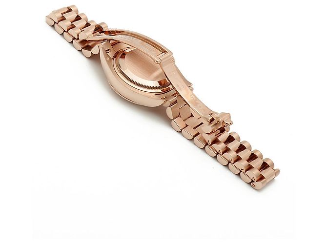 Rolex Relógio Datejust de ouro rosa com mostrador chocolate e estrelas de diamantes para mulher - vista 16