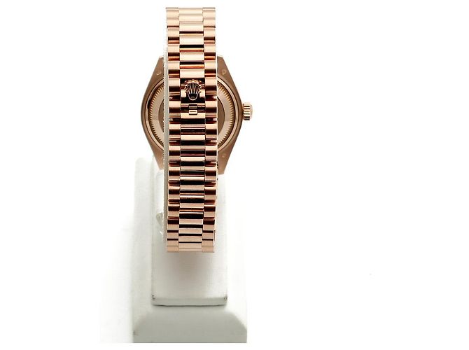 Rolex Relógio Datejust de ouro rosa com mostrador chocolate e estrelas de diamantes para mulher - vista 4