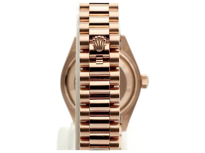 Rolex Relógio Datejust de ouro rosa com mostrador chocolate e estrelas de diamantes para mulher - vista 7