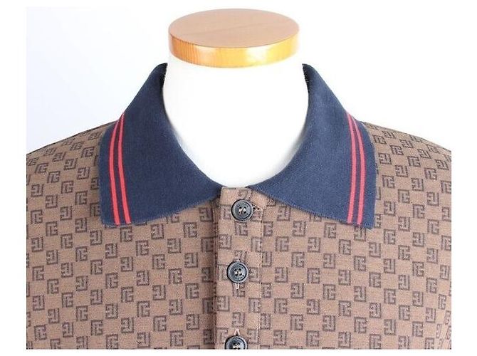Balmain Monogram PK T-Shirt Braun - vista 5