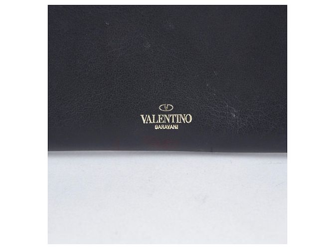 Valentino Portafoglio lungo con zip in pelle nera Rockstud - vista 3