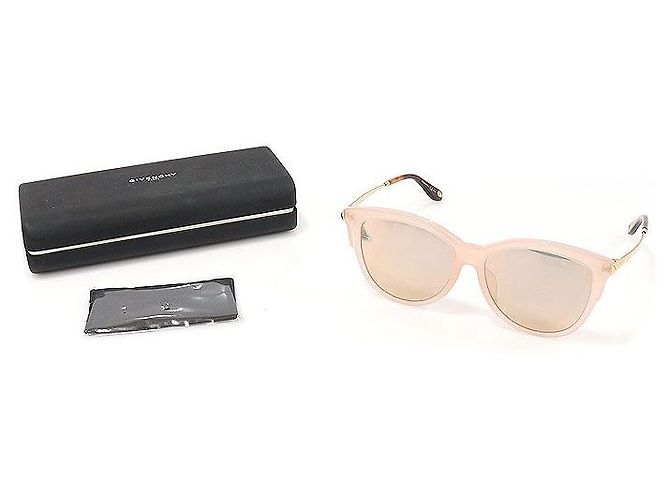 Givenchy Occhiali da sole cat eye con lenti a specchio e montatura rosa - vista 2