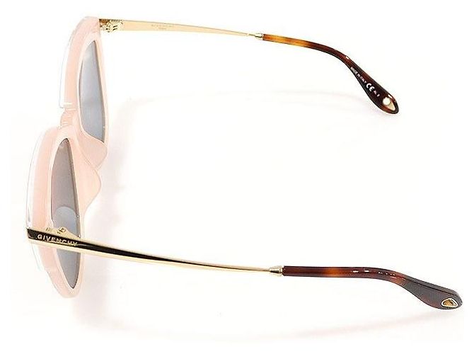 Givenchy Occhiali da sole cat eye con lenti a specchio e montatura rosa - vista 4