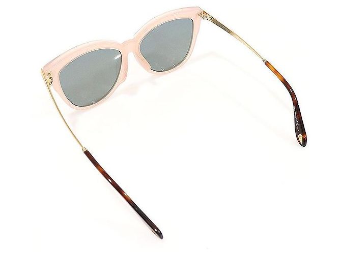 Givenchy Occhiali da sole cat eye con lenti a specchio e montatura rosa - vista 5