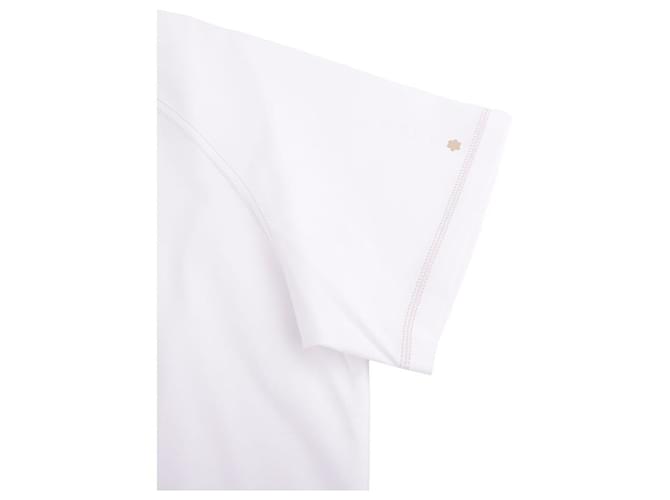 Hermès Bedrucktes Micro-T-Shirt Weiß - Ansicht 12
