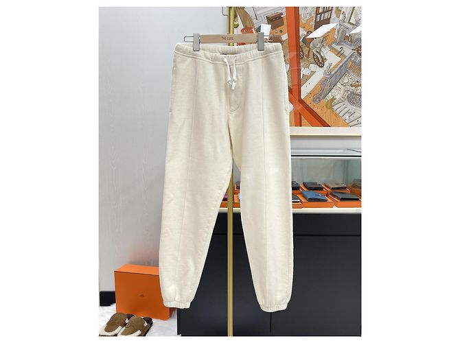 Dior Cotton Wool Jogginghose Ecru Weiß - Ansicht 2