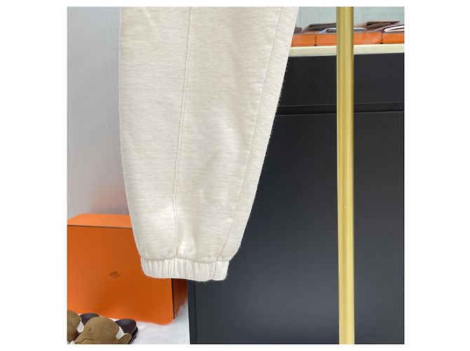 Dior Cotton Wool Jogginghose Ecru Weiß - Ansicht 4