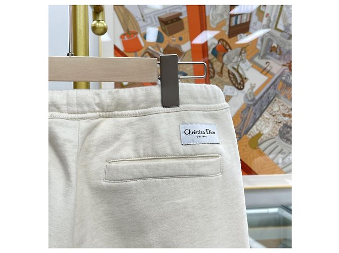 Dior Cotton Wool Jogginghose Ecru Weiß - Ansicht 6