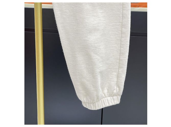Dior Cotton Wool Jogginghose Ecru Weiß - Ansicht 7