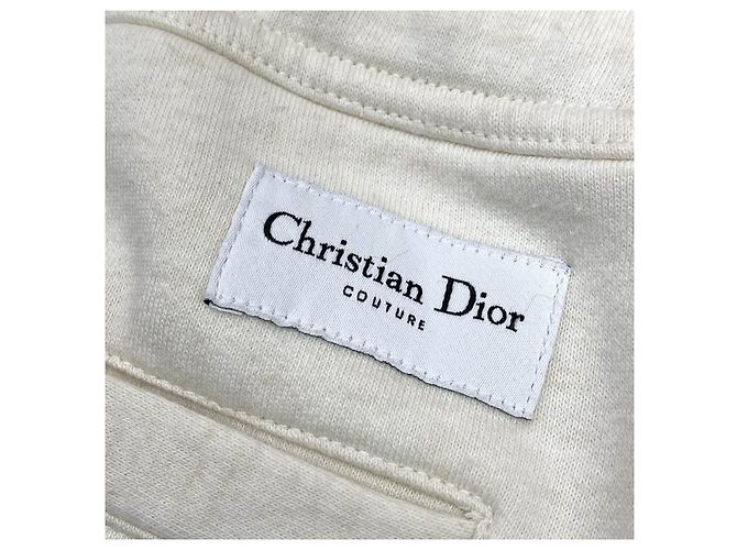 Dior Cotton Wool Jogginghose Ecru Weiß - Ansicht 9