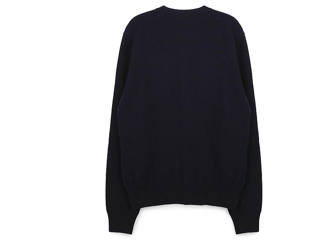 Comme Des Garcons Weißer Strickcardigan mit Herzmuster - Ansicht 4