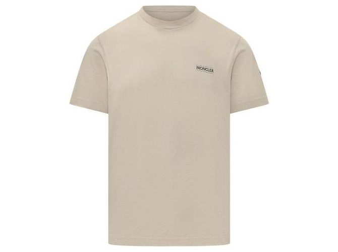 Moncler Camiseta de jersey de algodão com logo - vista 4