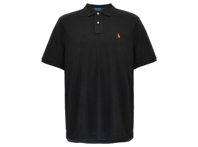 Ralph Lauren Polo de malha de manga curta com logótipo Pony bordado - vista 4