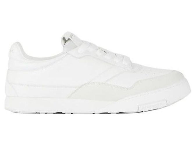 Givenchy Sneakers Logo in Pelle e Scamosciato Bianco - vista 4