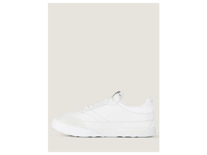 Givenchy Sneakers Logo in Pelle e Scamosciato Bianco - vista 7