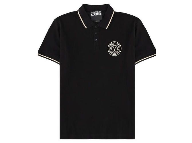 Versace Polo brodé avec emblème - vue 4