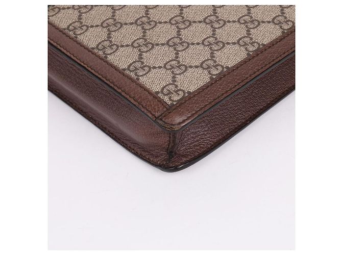 Gucci Clutch a righe Ophidia Portfolio Multicolore - vista 10