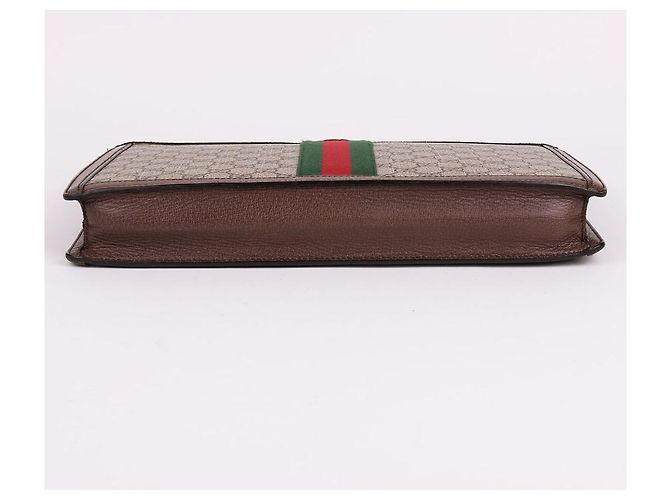 Gucci Clutch a righe Ophidia Portfolio Multicolore - vista 8