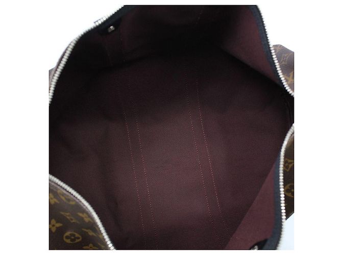 Louis Vuitton Borsa a Spalla Keepall Travel Bag Monogram Macassar Marrone - vista 11