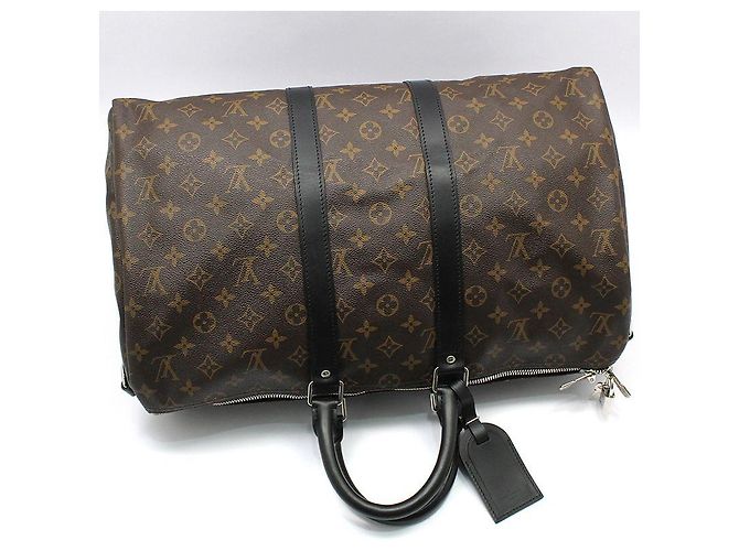 Louis Vuitton Borsa a Spalla Keepall Travel Bag Monogram Macassar Marrone - vista 4