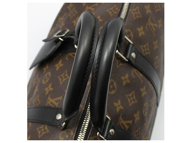 Louis Vuitton Borsa a Spalla Keepall Travel Bag Monogram Macassar Marrone - vista 9