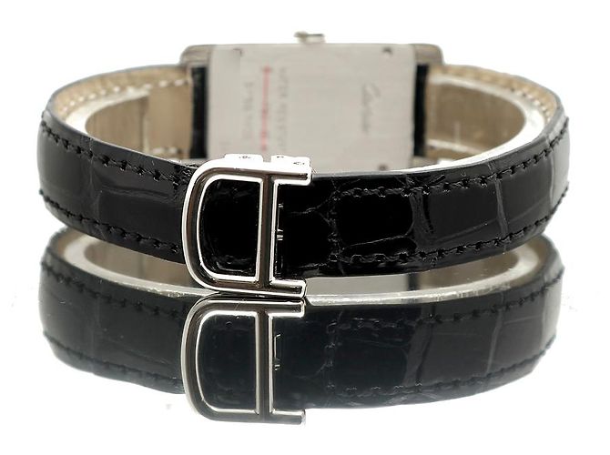 Cartier Reloj de mujer de oro blanco Original Diamond American Tank Small con doble hebilla D en oro - vista 20