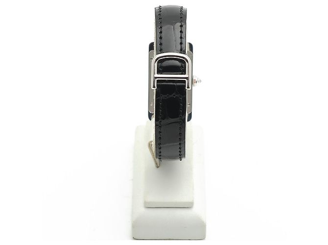 Cartier Reloj de mujer de oro blanco Original Diamond American Tank Small con doble hebilla D en oro - vista 9