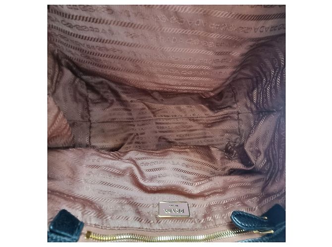 Prada Nylon-Tote-Bag mit Band Schwarz - Ansicht 17