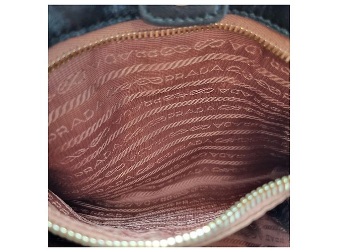 Prada Nylon-Tote-Bag mit Band Schwarz - Ansicht 18