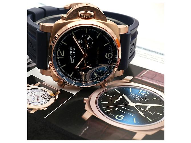 Panerai Relógio Luminor Marina Rose Goldtech Masculino - Sem uso com caixa e garantia Rosa - vista 25