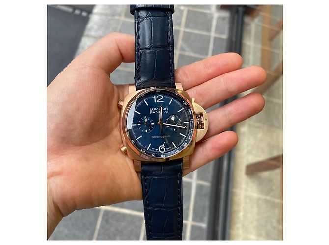 Panerai Relógio Luminor Marina Rose Goldtech Masculino - Sem uso com caixa e garantia Rosa - vista 3