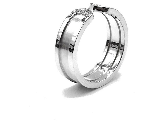 Cartier Anillo Double Diamond Blanco - vista 5
