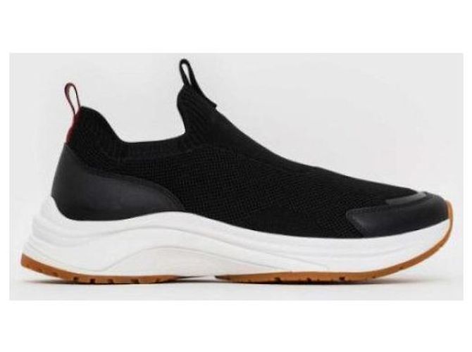 Bally Baskets en maille Noir - vue 4