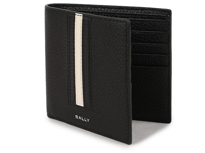 Bally Portafoglio bifold con nastro Nero - vista 4