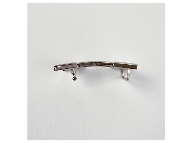Hermès Reversible Buckle Black Chocolate Silver Matte Men's Leather Belt Silvery - view 10