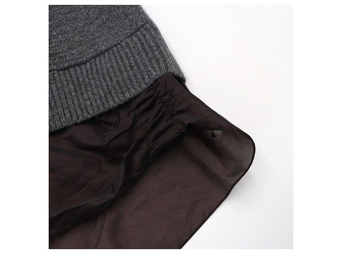 Dior Grauer strukturierter Kaschmirstrickpullover für Herren Braun - vista 6