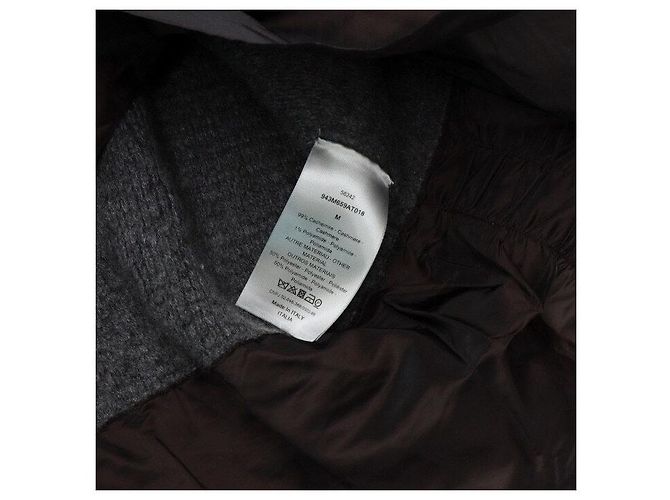 Dior Grauer strukturierter Kaschmirstrickpullover für Herren Braun - vista 7