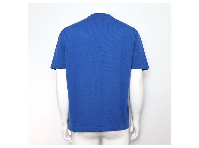 Louis Vuitton Kurzärmeliges Strick-T-Shirt für Herren Cloud LV Blau - Ansicht 4