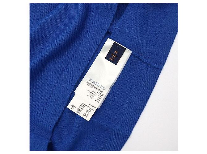 Louis Vuitton Kurzärmeliges Strick-T-Shirt für Herren Cloud LV Blau - Ansicht 7
