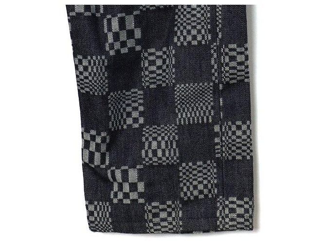 Louis Vuitton Pantaloni in denim Distorted Damier da uomo Nero - vista 3