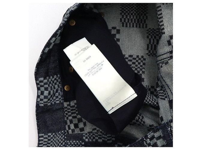 Louis Vuitton Pantaloni in denim Distorted Damier da uomo Nero - vista 7