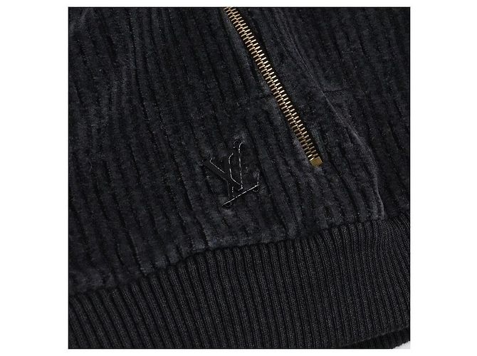 Louis Vuitton Giacca da tuta da uomo in velluto di cotone grigio Marrone - vista 6