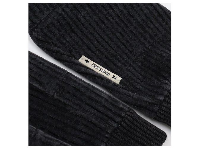 Louis Vuitton Giacca da tuta da uomo in velluto di cotone grigio Marrone - vista 7