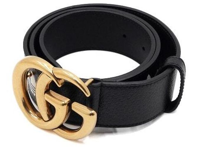 Marmont Gucci Buckle Men's Leather Belt Black - view 2