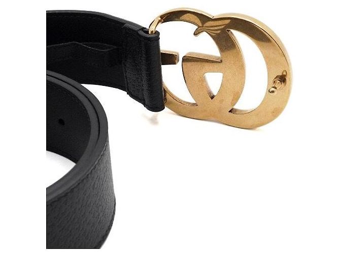 Marmont Gucci Buckle Men's Leather Belt Black - view 5