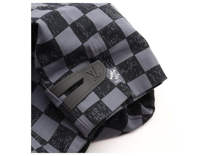 Louis Vuitton Pantaloni Cigarette Damier da uomo Nero - vista 6