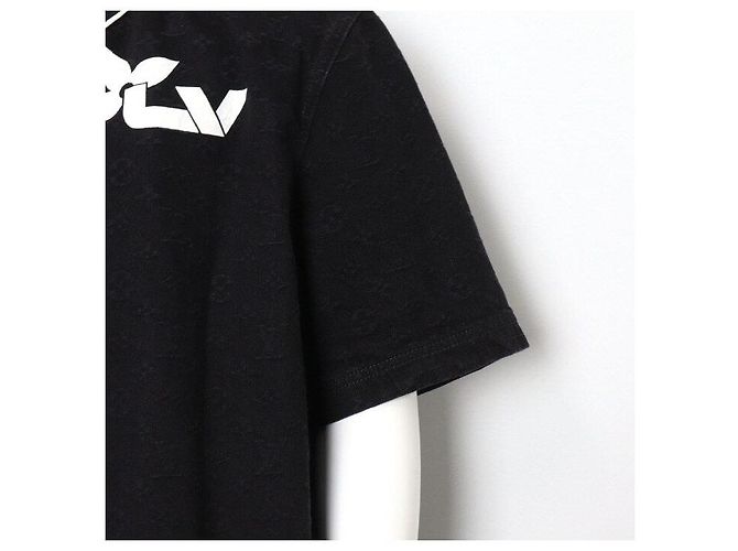 Louis Vuitton Kurzärmelige Denim-Hemdenjacke mit Monogramm Schwarz - Ansicht 3