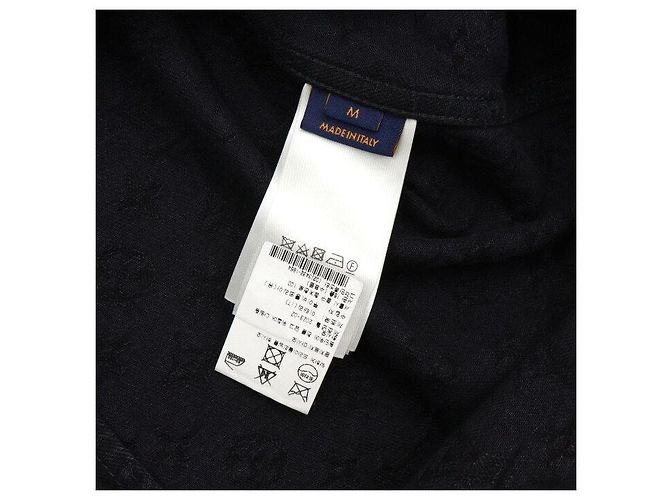 Louis Vuitton Kurzärmelige Denim-Hemdenjacke mit Monogramm Schwarz - Ansicht 8