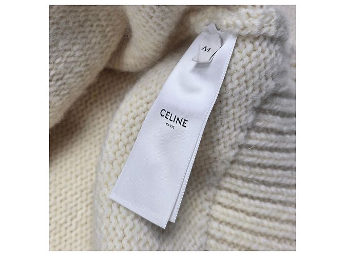 Céline Suéter de punto Fair Isle Triomphe para mujer Blanco - vista 5